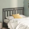 vidaXL Tête de lit Gris 141x4x100 cm Bois massif de pin 817787