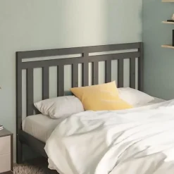 vidaXL Tête de lit Gris 141x4x100 cm Bois massif de pin 817787