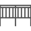 vidaXL Tête de lit Gris 126x4x100 cm Bois massif de pin 814086