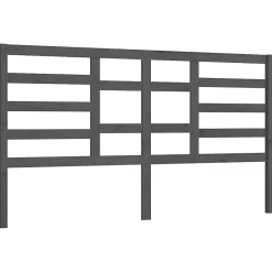 vidaXL Tête de lit Gris 186x4x104 cm Bois massif de pin 818157