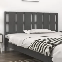 vidaXL Tête de lit Gris 165,5x4x100 cm Bois massif de pin 818002