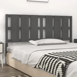 vidaXL Tête de lit Gris 165,5x4x100 cm Bois massif de pin 818002