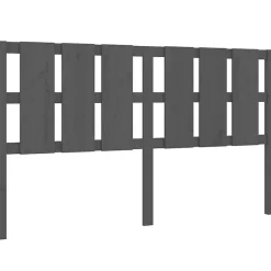 vidaXL Tête de lit Gris 165,5x4x100 cm Bois massif de pin 818002