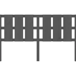 vidaXL Tête de lit Gris 165,5x4x100 cm Bois massif de pin 818002