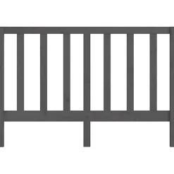 vidaXL Tête de lit Gris 166x4x100 cm Bois massif de pin 817702