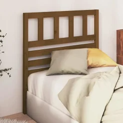 vidaXL Tête de lit Marron miel 81x4x100 cm Bois massif de pin