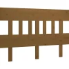 vidaXL Tête de lit Marron miel 203,5x3x81 cm Bois massif de pin 819143
