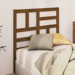 vidaXL Tête de lit Marron miel 106x4x104 cm Bois massif de pin 818178