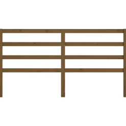 vidaXL Tête de lit Marron miel 206x4x100 cm Bois massif de pin 817663