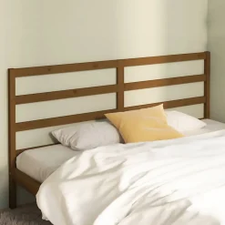 vidaXL Tête de lit Marron miel 206x4x100 cm Bois massif de pin 817663