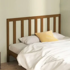 vidaXL Tête de lit Marron miel 146x4x100 cm Bois massif de pin 817693