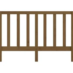 vidaXL Tête de lit Marron miel 146x4x100 cm Bois massif de pin 817693
