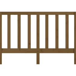 vidaXL Tête de lit Marron miel 146x4x100 cm Bois massif de pin 817693