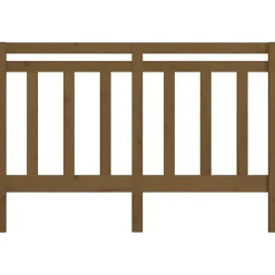 vidaXL Tête de lit Marron miel 126x4x100 cm Bois massif de pin 817783