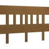 vidaXL Tête de lit Marron miel 143,5x3x81 cm Bois massif de pin 819123