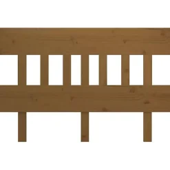vidaXL Tête de lit Marron miel 143,5x3x81 cm Bois massif de pin 819123