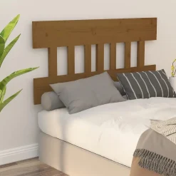 vidaXL Tête de lit Marron miel 143,5x3x81 cm Bois massif de pin 819123