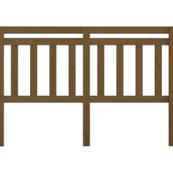 vidaXL Tête de lit Marron miel 146x4x100 cm Bois massif de pin 814097