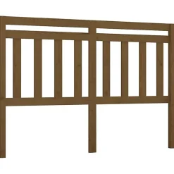vidaXL Tête de lit Marron miel 146x4x100 cm Bois massif de pin 814097
