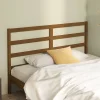 vidaXL Tête de lit Marron miel 126x4x100 cm Bois massif de pin 817633