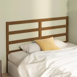 vidaXL Tête de lit Marron miel 126x4x100 cm Bois massif de pin 817633