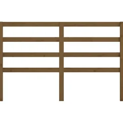 vidaXL Tête de lit Marron miel 126x4x100 cm Bois massif de pin 817633