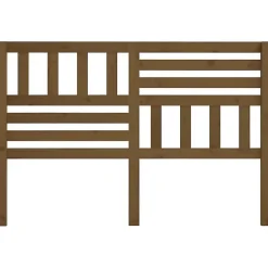 vidaXL Tête de lit Marron miel, 141x4x100 cm Bois massif de pin