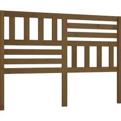 vidaXL Tête de lit Marron miel, 141x4x100 cm Bois massif de pin