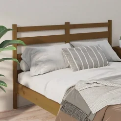 vidaXL Tête de lit Marron miel 186x4x100 cm Bois massif de pin 818438