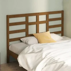 vidaXL Tête de lit Marron miel 126x4x104 cm Bois massif de pin 818133