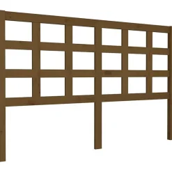 vidaXL Tête de lit Marron miel 156x4x100 cm Bois massif de pin 817898