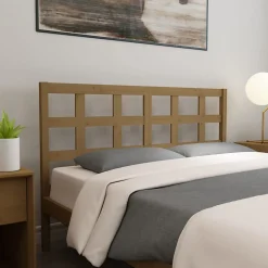 vidaXL Tête de lit Marron miel 156x4x100 cm Bois massif de pin 817898