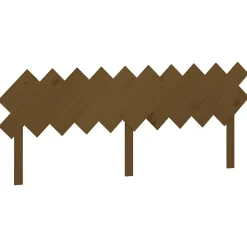 vidaXL Tête de lit Marron miel 196x3x80,5 cm Bois massif de pin 819243