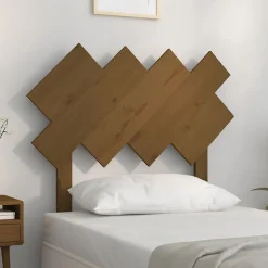 vidaXL Tête de lit Marron miel 92x3x81 cm Bois massif de pin 819203