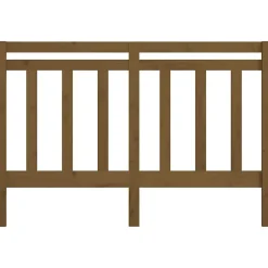vidaXL Tête de lit Marron miel 146x4x100 cm Bois massif de pin 817793