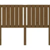 vidaXL Tête de lit Marron miel 125,5x4x100 cm Bois massif de pin 818863
