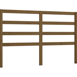 vidaXL Tête de lit Marron miel 146x4x100 cm Bois massif de pin 817643