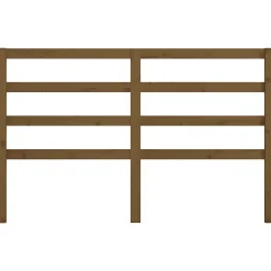 vidaXL Tête de lit Marron miel 146x4x100 cm Bois massif de pin 817643