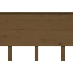 vidaXL Tête de lit Marron miel 124x6x82,5 cm Bois massif de pin 819163