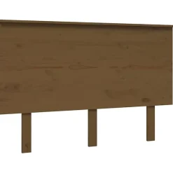 vidaXL Tête de lit Marron miel 124x6x82,5 cm Bois massif de pin 819163