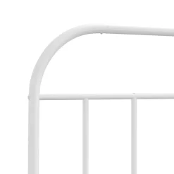 vidaXL Tête de lit métal blanc 120 cm 353715