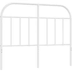 vidaXL Tête de lit métal blanc 120 cm 353715