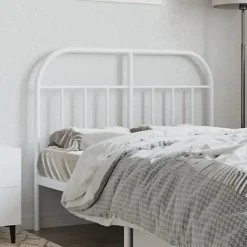 vidaXL Tête de lit métal blanc 120 cm 353715