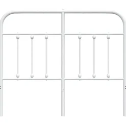 vidaXL Tête de lit métal blanc 120 cm 352658