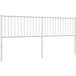 vidaXL Tête de lit métal blanc 193 cm 350968