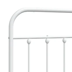 vidaXL Tête de lit métal blanc 80 cm 352654