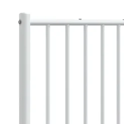vidaXL Tête de lit métal blanc 160 cm 350966