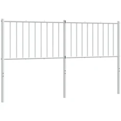 vidaXL Tête de lit métal blanc 160 cm 350966
