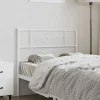 vidaXL Tête de lit métal blanc 75 cm 355342