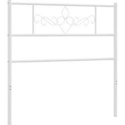 vidaXL Tête de lit métal blanc 75 cm 355342